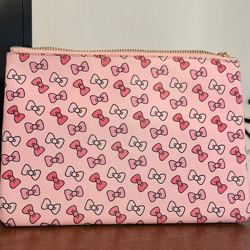 Stoney Clover Lane Pink Bow Pouch Hello Kitty